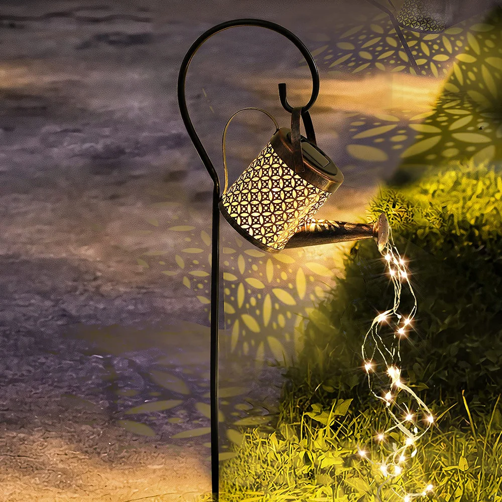 Outdoor Lighting Bronze - LED Solar Lights Outdoor Watering Can