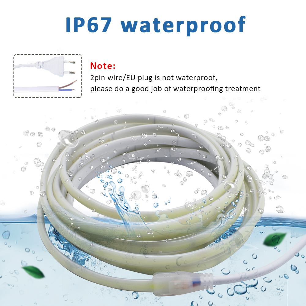 Outdoor Lighting Extension Cord - 220V IP67 Waterproof COB Led Strip