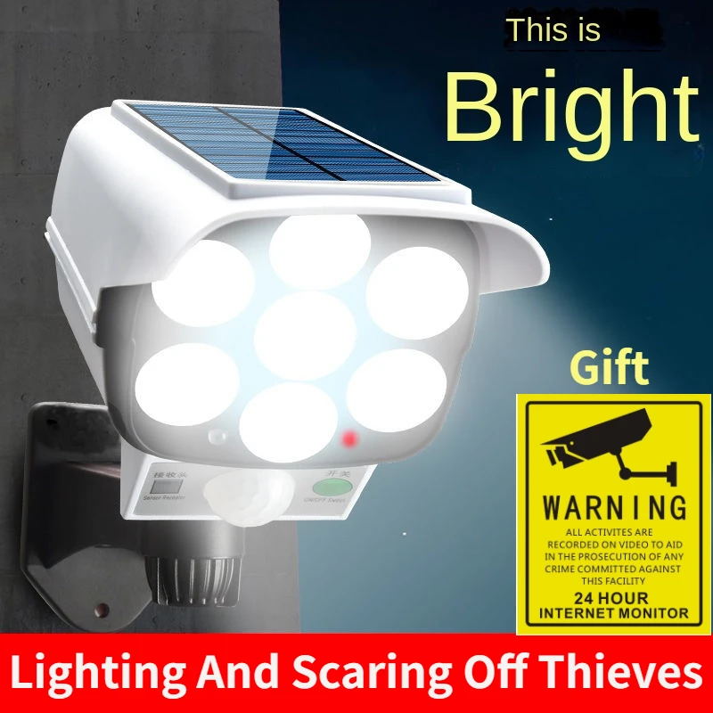 Bollard Light Garden - Outdoor Solar Light Motion Sensor Security