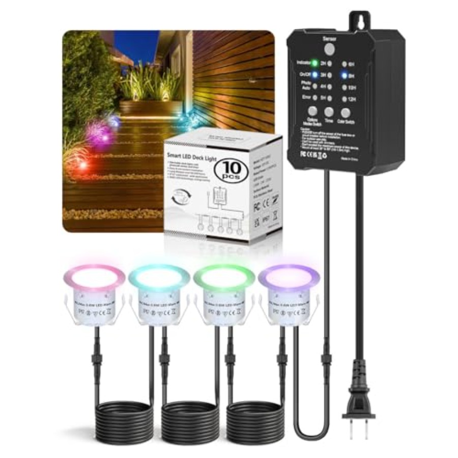 RGB Deck Lights Kit with Low V - đánh giá và giá Outdoor Lighting Kits Low Voltage