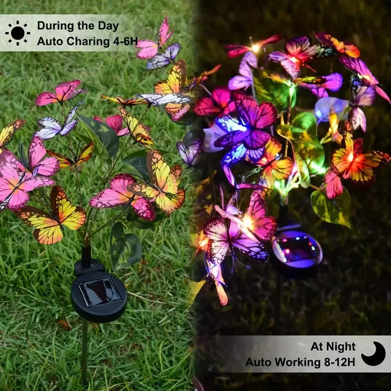 Solar LED Butterfly Garden Lig - đánh giá và giá Bollard Light Garden