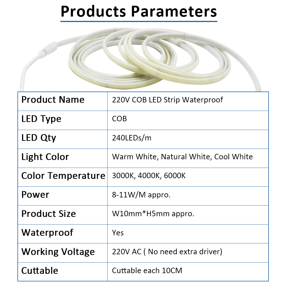 220V IP67 Waterproof COB Led S - đánh giá và giá Outdoor Lighting Extension Cord