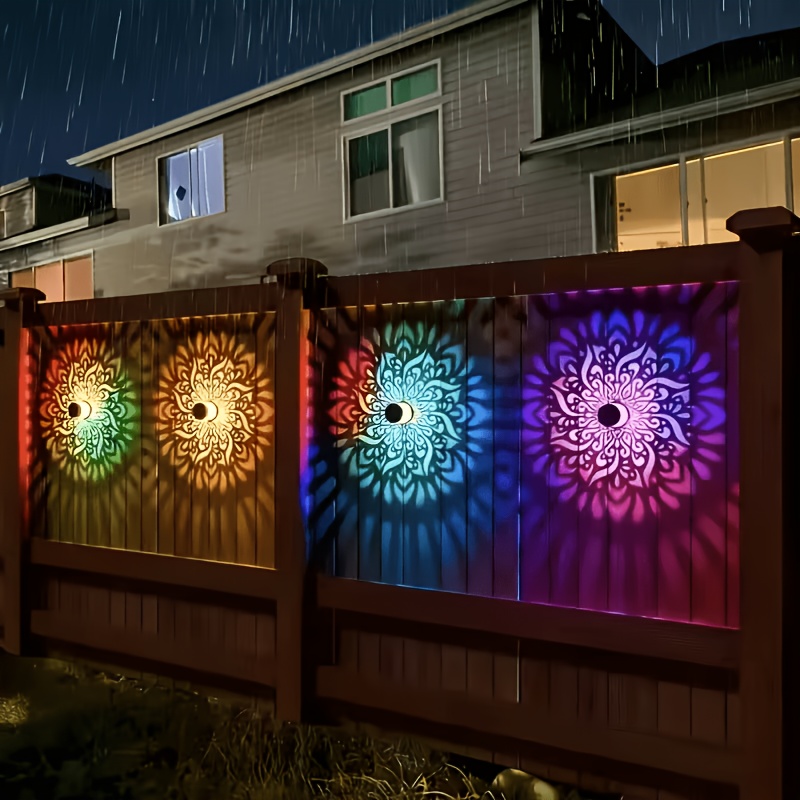 1/2/4 Packs Solar Fence Lights - đánh giá và giá Outdoor Lighting Solar
