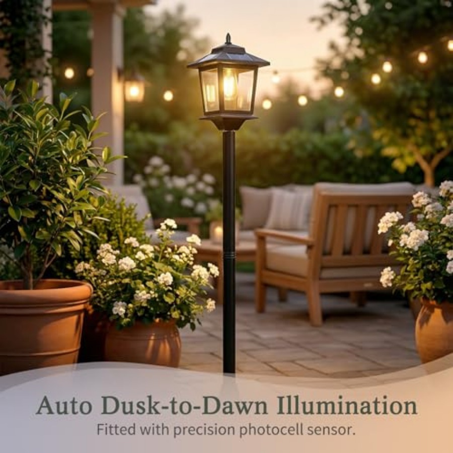 Outdoor Solar Post Lights, 2-P - đánh giá và giá Outdoor Lighting Solar