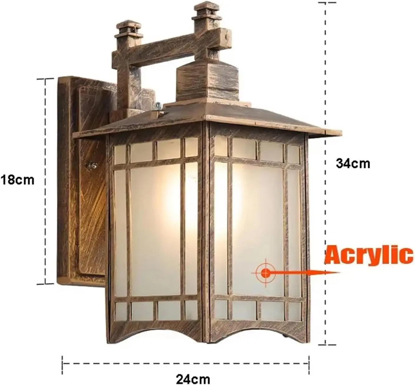 Wall Lamp Waterproof Modern Ou - đánh giá và giá Outdoor Lighting Bronze