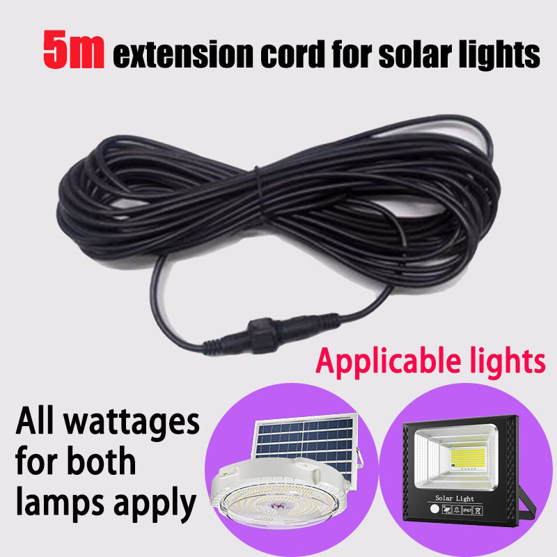 5m Double hole Plug Led Solar  - đánh giá và giá Outdoor Lighting Extension Cord