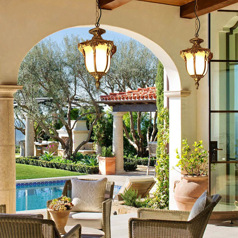 European Outdoor Porch Pendant - đánh giá và giá Outdoor Lighting Bronze