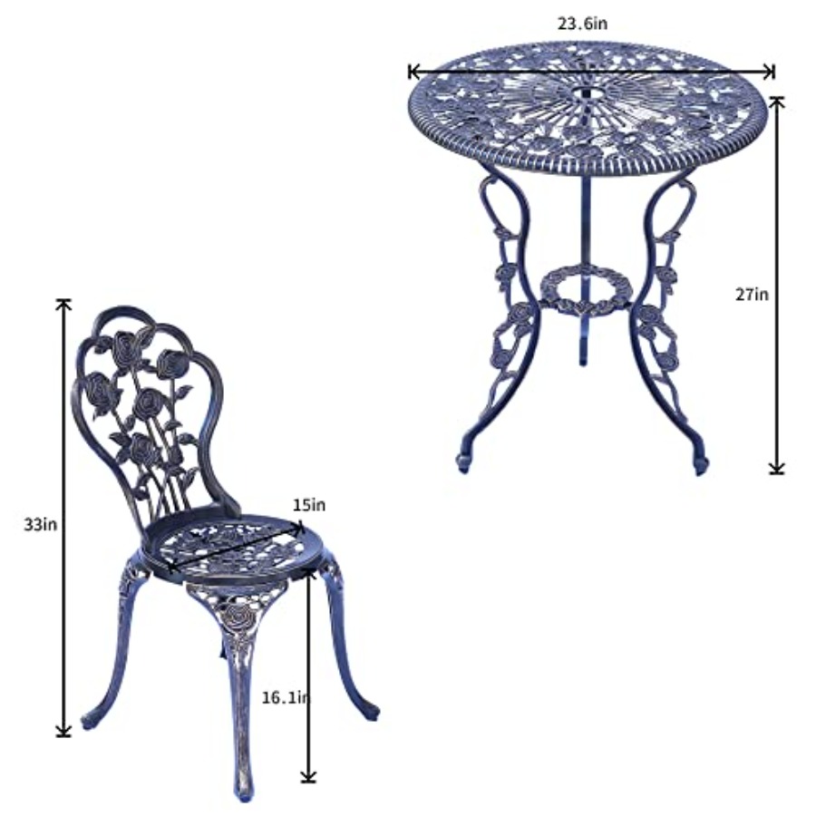 Outdoor bistro set for garden, - đánh giá và giá Outdoor Lighting Bronze