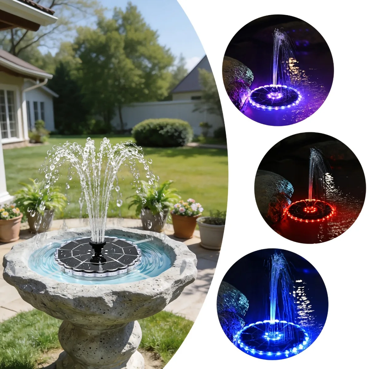 3.5W Outdoor Solar Fountain fo - đánh giá và giá Outdoor Lighting Traditional