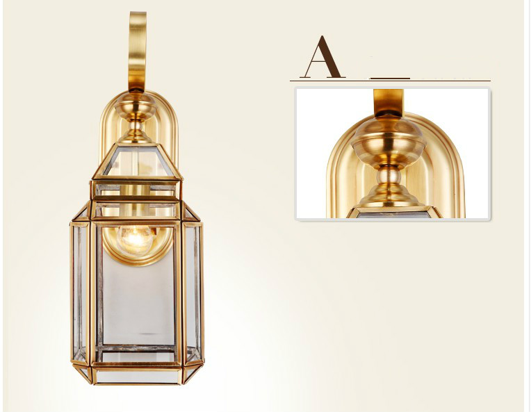 Modern Bronze Wall Lamp D17cm  - đánh giá và giá Outdoor Lighting Bronze
