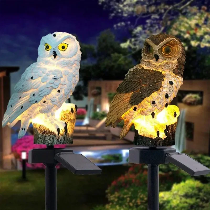Solar Owl Statue Garden Light  - đánh giá và giá Bollard Light Garden