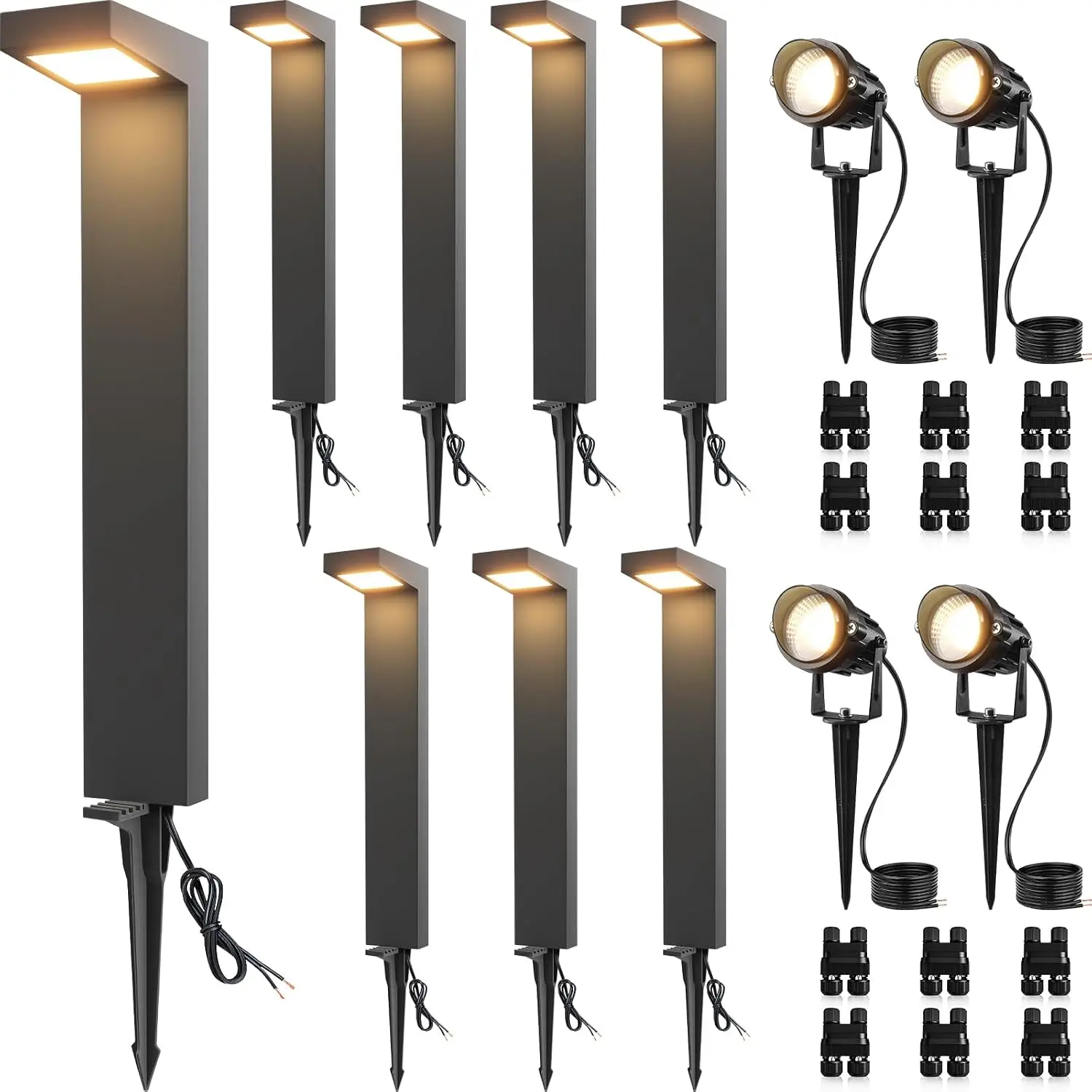 LED Low Voltage Landscape Ligh - đánh giá và giá Outdoor Lighting Kits Low Voltage