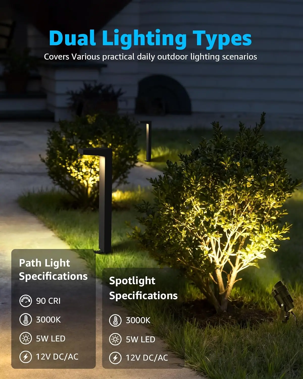 LED Low Voltage Landscape Ligh - đánh giá và giá Outdoor Lighting Kits Low Voltage