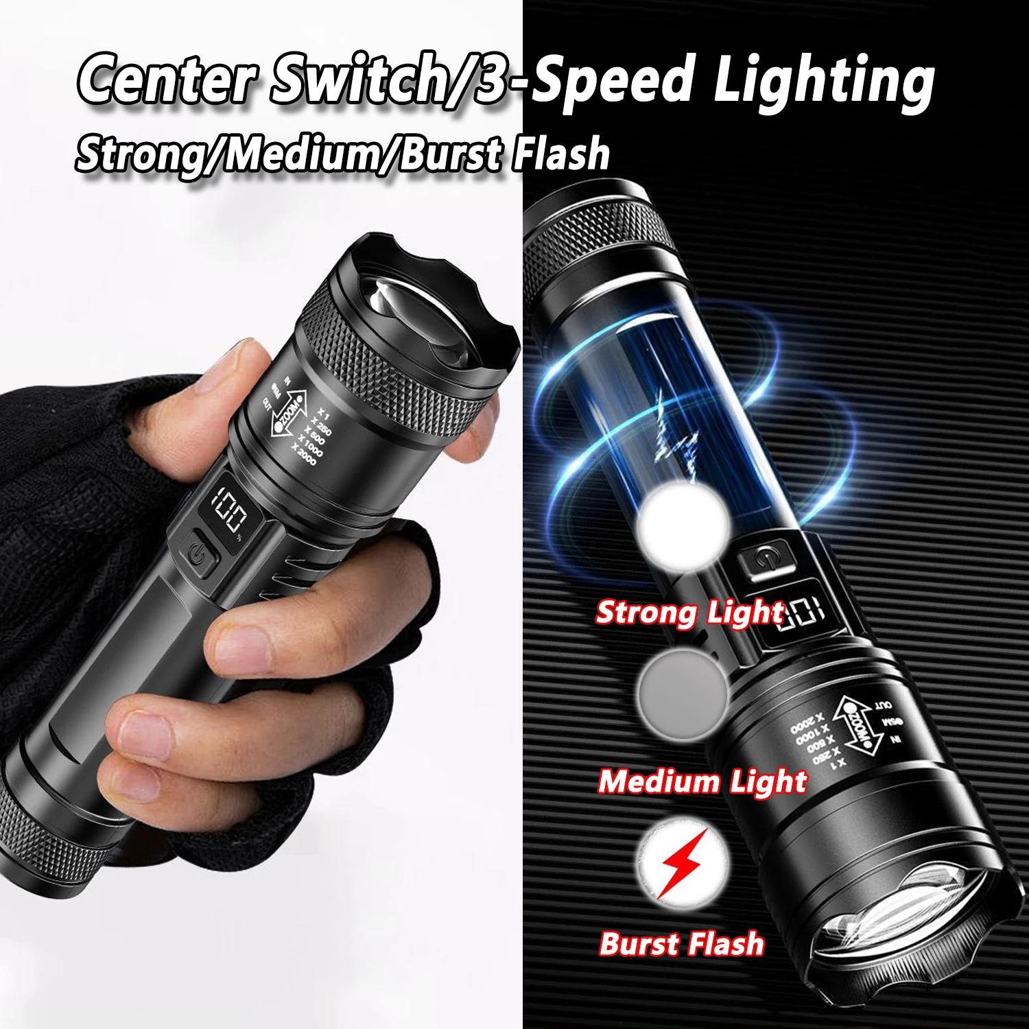 Ultra Bright LED Flashlight 20 - đánh giá và giá Outdoor Lighting The Range