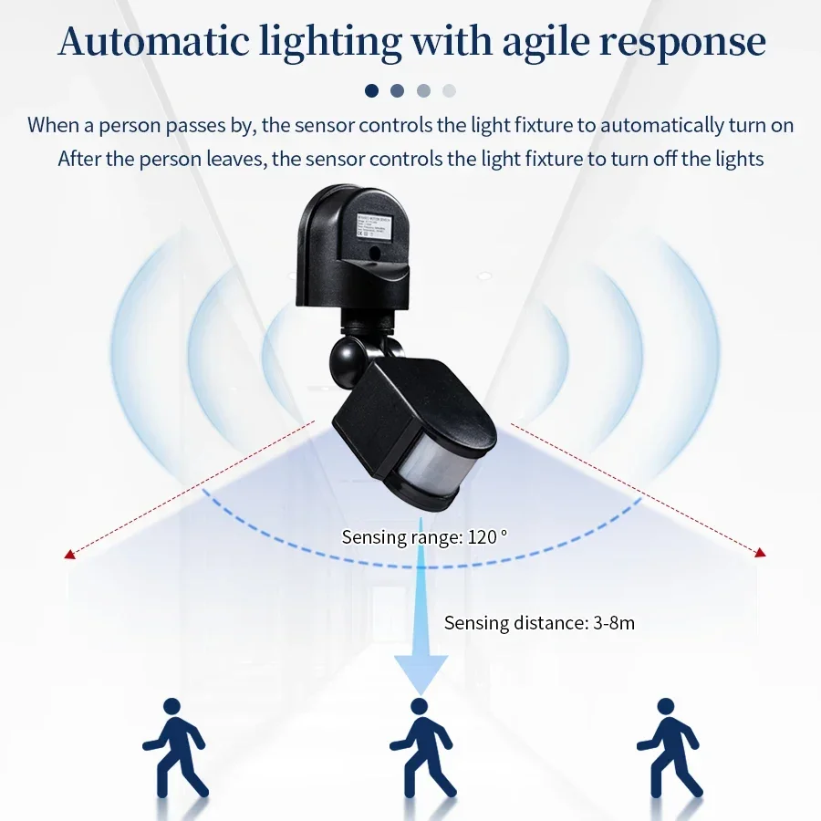 PIR Motion Sensor 220V 110V 12 - đánh giá và giá Outdoor Lighting Switch
