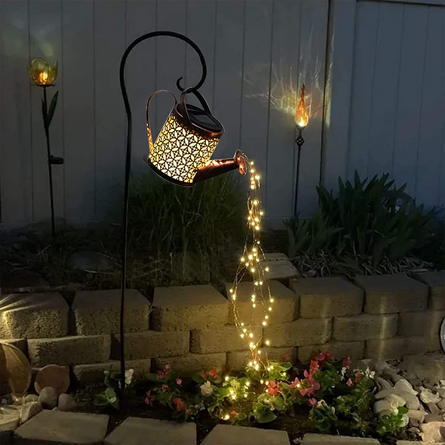 Solar Watering Can Light Hangi - đánh giá và giá Outdoor Lighting Bronze