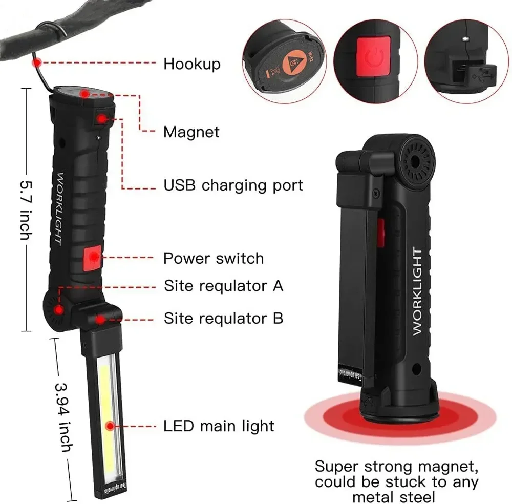LED COB Flashlight USB Recharg - đánh giá và giá Outdoor Lighting Lowes